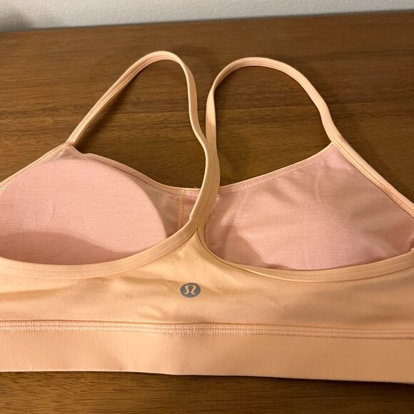Lululemon Flow Y Bra Peach color Size 10 - Picture 2 of 3